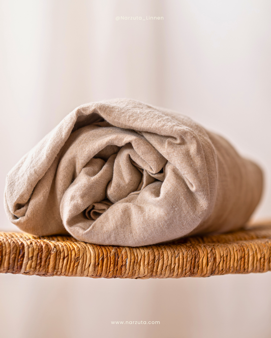 Linnen hoeslaken voor massagetafel